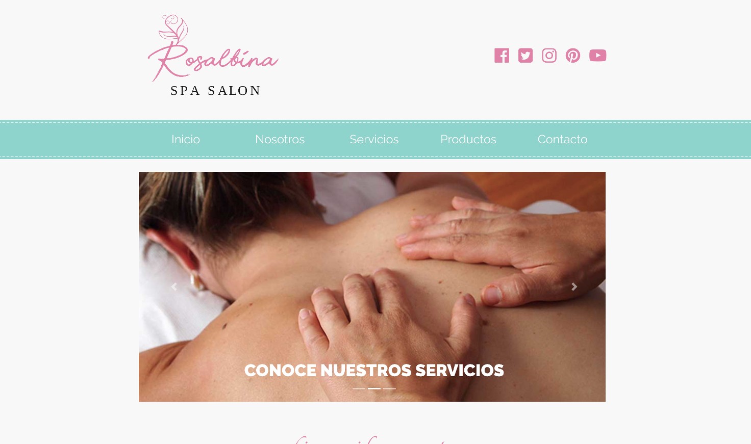 A spa web page